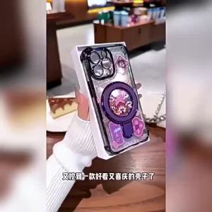 【Ship in 24H】For OPPO Reno 14 Pro Reno 13 13F 12 11 10 9 8 Phone Case Four Corners Electroplating Magnetic Bracket Case