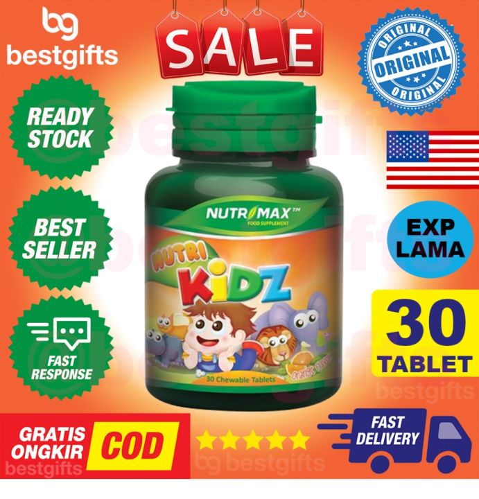 Nutrimax Kidz Calcium Tablet Kunyah untuk Calcium Kalsium Gigi Tulang ...