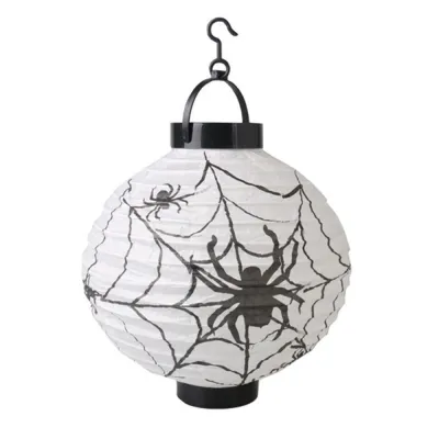 DIY Folding Paper Lanterns With Handle Pumpkin Skull Halloween Lantern Portable Luminous Hanging Pumpkin Lantern Halloween Party Supplies