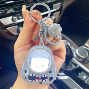 Cute Bear Bag Small Night Light Keychains Kawaii Bags Hang Web Celebrity Atmosphere Light Key Chain