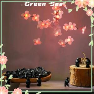 Green sea 5 10Pcs Bird Ghost Festival Halloween Decoration Simulation Resin Black Crow Halloween Miniature Black Crow Figurines Prop