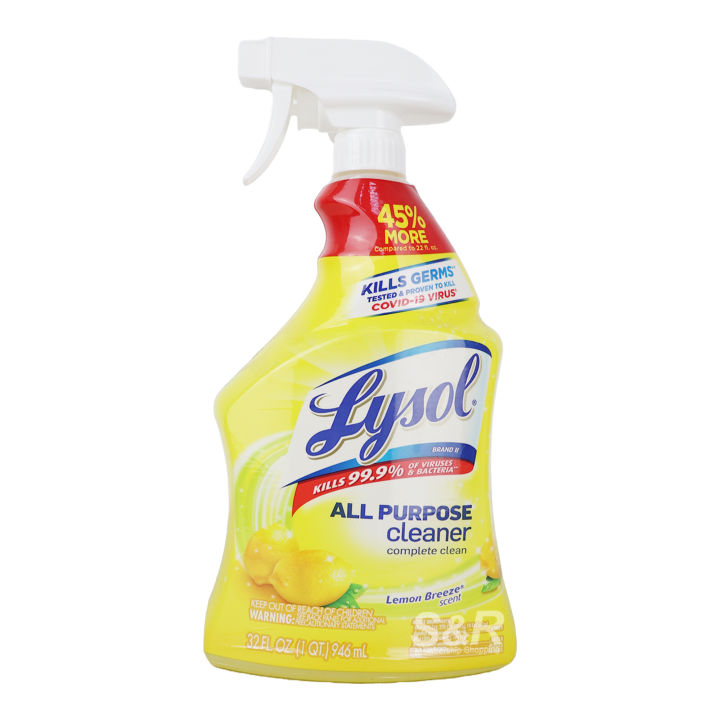 Lysol All Purpose Cleaner Lemon Breeze Scent 946ml Lazada Ph 9813