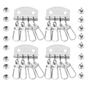 4 cái 4-6 móc Clasp Clip Keychain Keyring Hàng tổ chức leathercraft ví túi túi xách ví da Phụ Kiện Túi