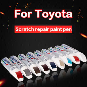 FOR Toyota Car Scratch Repair Agent Auto Touch Up Pen Car Care Scratch Clear Remover Paint Care WaterproofAuto Mending Fill Paint Pen Tool For Toyota Camry Altis Vigo Fortuner CHR Vios Yaris Ativ Hilux REVO Avanza sienta hiace commuter innova Fortuner