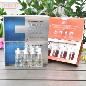 Combo 2 Bộ Tinh Chất Phục Hồi Da SKIN BOOSTER SUPER SERUM (1 Bộ 4 Chai) - Cao Cấp Hàn Quốc (Hàng Chính Hãng) + Tặng 1 Serum VC Max