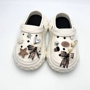 Crocs Jibbitz Charms Shoe Accessories Luxury Style Alloy Shoe Buckles Cute Bow Five Pointed Star Shoe Buckle Decoration for Crocs