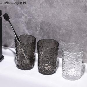 WP💓💛💖 Plastic Mouthwash Toothbrush Cup With Handle Home Bathroom Tumblers Portable Mug Transparent Toothbrush Holder