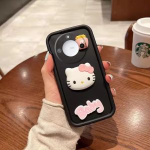 Casing for Honor X9C Smart 5G Stylish 3D Hellokitty Cartoon Doll Couple Phone Case Lens Protection Shockproof Soft Cover