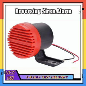 12/24V Car Reverse Siren Alarm Horn for Cars & Jeeps - High-Quality Red/Black Reversing Safety Alert