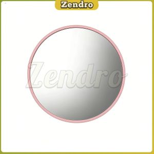 ZEO Selfie Travel Record Round Mirror Portable Handheld Selfie Photography Prop 1Pc