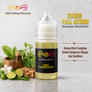 AGA Essen Esen Aroma FULL ATSIRI Untuk Campuran dan Suntikan Umpan Pancing Ikan 10ml 30ml