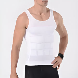 Mens Tummy Tuck Vest Powerful Tummy Tuck Vest Daily Wear Invisible Vest Compression Slimming Vest男士塑身背心