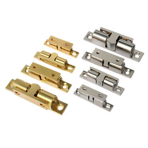 [Eqrbtl] ตัวล็อกลูกปัดแบบสัมผัสทองแดงสำหรับตู้43 50 60 70มม. ตัวล็อกประตูแบบคลิปสปริงล็อกด้วยตัวเองตัวหนีบตู้ตู้เก็บของทนทานเป็นลูกคู่