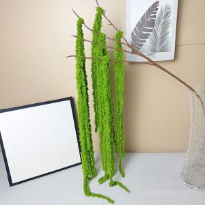 YESMILE Multicolor Amaranthus Artificial Hanging Plant Yarn Ornament Simulated Amaranthus Caudatus Beautiful Accessories Hanging Amaranthus Flowers European Wedding Decoration