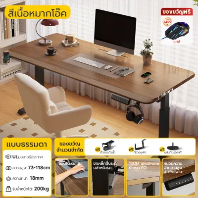 Xpanse โต๊ะปรับระดับไฟฟ้า โต๊ะคอม ความหนาของโต๊ะ 18 มม การยกที่มั่นคง มอเตอร์ไร้เสียง โต๊ะทํางาน การทำงานอย่างมีสุขภาพดี
