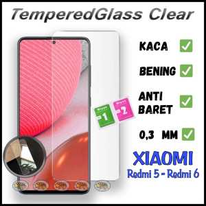 TEMPERED GLASS KACA XIAOMI REDMI 5 5A 6 6A PRIME PRO PLUS TEMPEREDGLASS pelindung layar