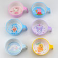 Children's Bowl Household Bowl with Handle Bowl Baby Food Supplement Bowl Shock-Resistant Anti-Scalding Baby Tableware Stu. 