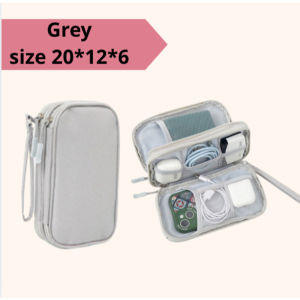 Portable Power Bank & Hard Drive Pouch - Multi-functional Charging BankDrive Case Earphone Cable Dustproof Protector