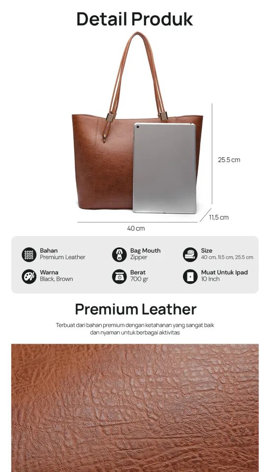 Totebag Wanita HUSEN Tas Kerja Tas Wanita Tas Kuliah Tote Bag