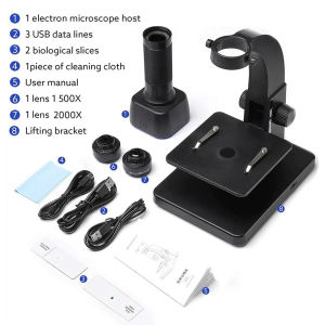 มืออาชีพ2000X 5MP HD ดิจิตอล Wifi กล้องจุลทรรศน์กล้องจุลทรรศน์ USB สำหรับอิเล็กทรอนิกส์บัดกรีด้วยเลนส์คู่