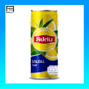 ลิปตัน ไอซ์ที ชาดำ รสเลมอน ขนาด 245 มล. ยกแพค 24 กระป๋อง