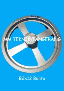 Pully B2 x 12" AS 0 (Buntu) Allumunium Alluminium Poli B2 x 12 inchi Alumunium Pulley All 12 inch B2x12" B2x12 B 2x12" 2x12 Puli Pulli lobang lubang