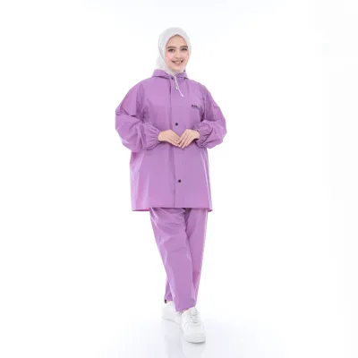 AKULA Jas Hujan Raincoat Pria Wanita Bahan PVC Karet Tebal dan Kuat