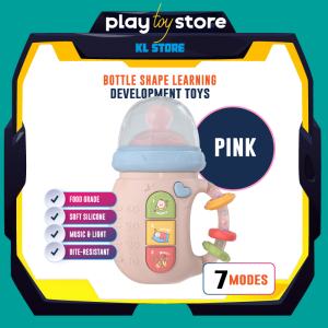 Baby Music Toys Baby Bottle Shape Learning Development Toys with Light and Sound Baby Musical Educational Toys for 1-2