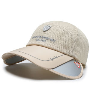 Retractable brim fishing hat for men outdoor sports sun hat large brim sun hat Korean style fashion baseball cap for women