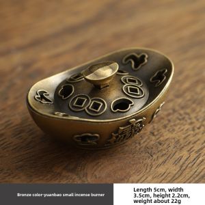ERMENLED Elephant Lucky Sandalwood Incense Burner Vintage Alloy Hollow Out Lotus Incense Censer with Handle Three Legged Stove for Tea Ceremony Home Decoration