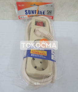 STOP KONTAK 345 LUBANG PANJANG 3M + KABEL / STOP KONTAK KABEL COLOKAN LISTRIK