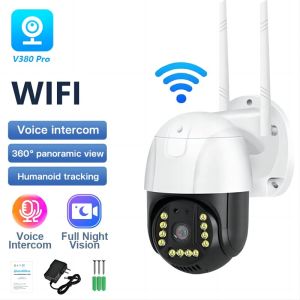 👍Support COD&NO NEED WIFI👍 XIAOMI V380 Pro CCTV Camera HD 8MP 4K Waterproof 360 Wireless Auto Tracking Security Alarm CCTV Camera For House 5G WiFi IP Camera Home Wireless with indoor and outdoor/ Full Color Night Vision/Alarm warning