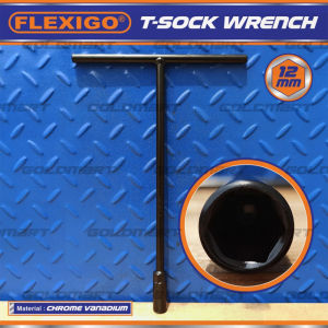 Kunci T Bahan Chrome Vanadium Flexigo / Kunci Sock T Flexigo 12 mm