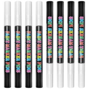 8Pcs Acrylic Refillable Pen Empty Tube Set With User Friendly Design For Artists And Crafters for DIY Art Projects