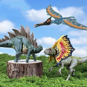 SIRENXI Khớp di động Mô hình khủng long hành động Làm thủ công Nhựa Mô hình khủng long kỷ Jura Đồ chơi trang trí Đồ thủ công Đồ chơi mô hình khủng long thực tế Quà sinh nhật cho trẻ em