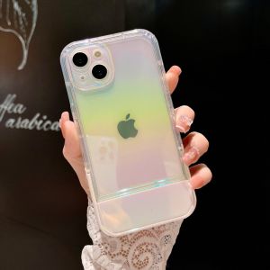 【Invisible Bracket】KISSCASE Transparent Dazzle Phone Case for IPhone 14 Pro Max/14 Pro/14 Plus/14/iPhone 13 Pro Max/13 Pro/13/iPhone 12 Pro Max/12 Pro/12/iPhone 11 Pro Max Invisible Holder Folding Support Phone Case