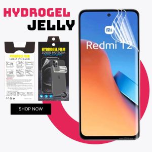 Anti gores Hydrogel clear jelly full cover Xiaomi Redmi 12 4G 12C 13C