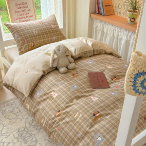 Student only 100% All-cotton three-piece set A Dormitory-style six-piece bedding set for the back-to-school season