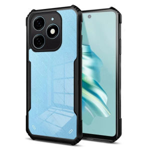 Shockproof Clear Bumper Phone Case for Tecno Spark 10 Pro 10C 30C 20 4G 20C 6 Go 2024 2023 Go 1 Go1 Pova 5 Camon 30 Pro 5G 20 Pop 9 Transparent Armor Airbag Anti Fall Acrylic Soft Silicone Phone Casing Cover