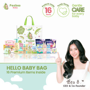 Peaboo Baby Hello Baby Bag Beyond Newborn Starter Kit (16 Premium Items)