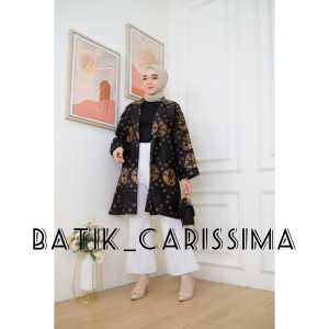 LOPE LOPE Blazer Tunik Bolero Tunik Indigo Khas Pekalongan