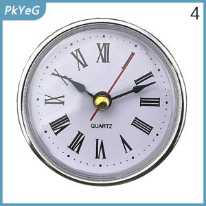 PkYeG Đồng hồ cổ điển Thủ Công Thạch Anh Phong trào dia.65mm đồng hồ tròn chèn số Roman đồng hồ nhỏ số Arabic trang trí tường
