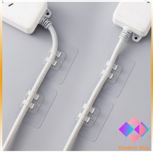 KANGBAN ตัวเก็บสายไฟ  ใช้งานสะดวกติดง่ายไม่ต้องเจาะผนัง 10pcs  Storage clip