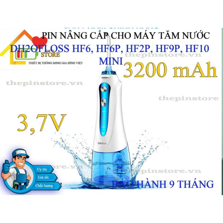 PIN NÂNG CẤP CHO MÁY TĂM NƯỚC H2OFLOSS HF6, HF6P, HF2P, HF9P, HF10 MINI ...
