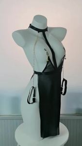 324Women Anime Sweet Nurse Uniform Temperament Lingerie Puff Sleeve Backless Lenther Pink Dress Pajamas Outfit Costumes