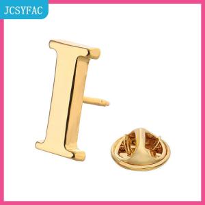 JCSYFAC Chất Lượng Cao Cổ Điển Phong Cách Vàng Thư A-Z Kim Loại Trâm Phụ Nữ Người Đàn Ông Của Ve Áo Pin Của Phụ Nữ Hat Khăn Ba Lô Huy Hiệu Đồ Trang Sức