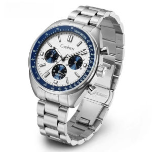 CADISEN 2024 New Men Watches Quartz Business Watches Japan VD53 Mens Clock Top Brand Luxury Watch Men Chronograph Watch for Men