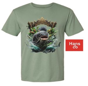 Kaos Pria Gambar 3D Premium Ikan Lele Katun 24s H0452 By Hans & Co