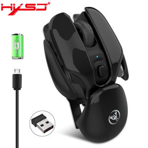 HXSJ T37 Silence mouse Rechargeable gaming mouse 2.4G wireless mouse with USB Reiceiver 3D mouse 1600 DPI high-end energy-saving mute office computer notebook high-performance charging mouse