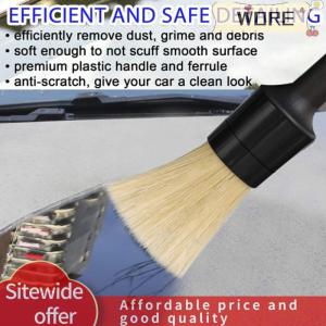 WORE แปรงขนแปรง3ชิ้นภายในรถแปรงขนแปรงสำหรับทำความสะอาดรถรายละเอียดเครื่องมือทำความสะอาดแผงหน้าปัดรถยนต์
